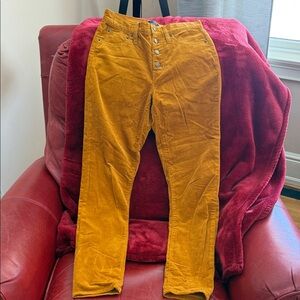 J. Crew Women's Mustard Corduroy Pants